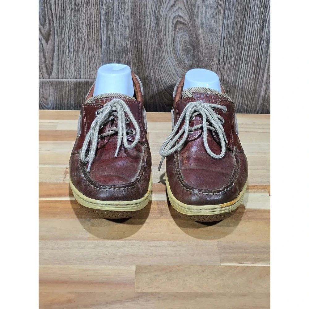 Sperry Men's Billfish 3-Eye Leather‎ Boat Shoes Size 11M Dark Tan 0799320 Casual